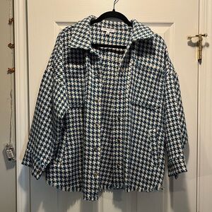 EUC Cloud Ten Houndstooth Shacket